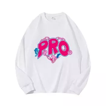 PRO Pink Autumn Clothing Длинные рукава из чистого хлопка Новые мужские и женские топы, весенний внутренний слой, базовая рубашка, футболка с круглым вырезом и длинными рукавами M коричневый