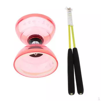 Pro с тройным подшипником, средняя 5-дюймовая китайская игрушка Diabolo с набором карбоновых струн, модный красный цвет