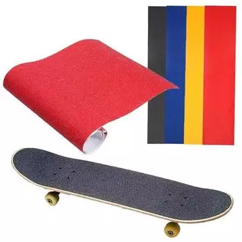 Pro Skateboard Deck Наждачная бумага Grip Tape Скейтборд Лонгбординг чёрный