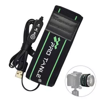 PRO TANLE USB-нагреватель объектива 290 мм/11,4 дюйма, подогреватель объектива камеры, 3 уровня температуры, быстрый равномерный нагрев для чёрный