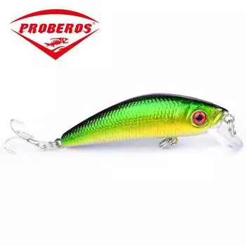 PROBEROS 7 см плавающая водная дорожная приманка для ловли пресноводного окуня приманка для рыбалки 7,9 г дорожная приманка бионическая пластиковая жесткая приманка