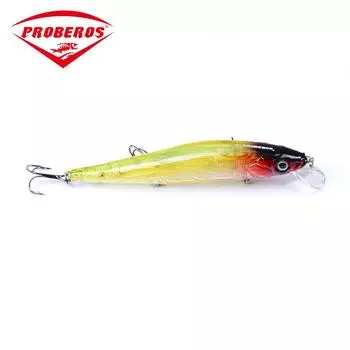 PROBEROS Luya Bait Mino Жесткая приманка с имитацией промышленной печати с длинной ямой 11,94 см/14,47 г