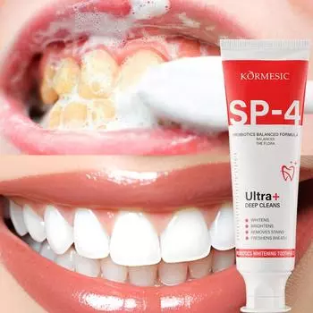 Пробиотическая отбеливающая зубная паста, 100 г — глубокая чистота и свежесть дыхания для более ярких зубов