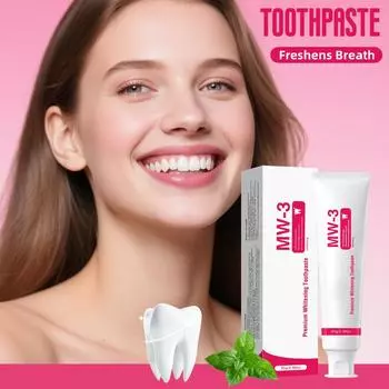 Пробиотическая отбеливающая зубная паста, очищает, уменьшает запах, устраняет желтизну, удаляет налет, 85 г One Size