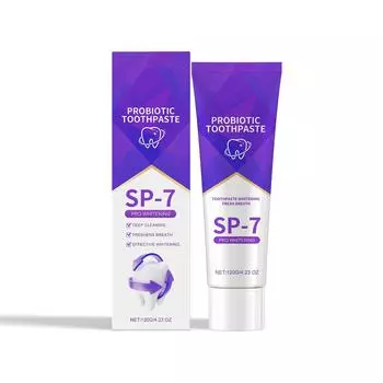 Пробиотическая зубная паста для очистки от запахов и грязи. Гигиена зубов и ежедневный уход. Зубная паста. One Size фиолетовый