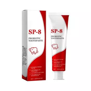 Пробиотическая зубная паста с мягким натуральным ингредиентом, освежающая дыхание, отбеливающая и удаляющая желтизну зубов 1 шт. One Size белый