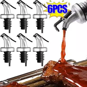 Пробка для бутылки с маслом, уплотнитель из пищевой резины, герметизирующая пробка для розлива вина, герметичная насадка-распылитель, дозатор для спиртных напитков, кухонный инструмент