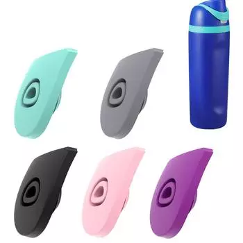 Пробка для бутылки с водой, уплотнительная прокладка для чашки, силиконовая верхняя крышка, ведро для питья AntiSplash для FreeSip 19/24/32/40 унций светло-синий