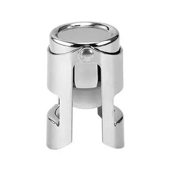 Пробка для бутылки шампанского из нержавеющей стали, многоразовая пробка для шампанского, пробка для бутылки игристого вина, герметичная пробка серебряный