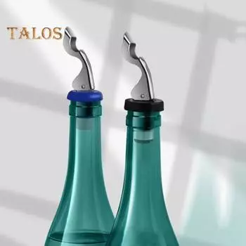 Пробка для бутылки вина, герметичная пробка для вина, дизайн нажимного типа, силиконовый упаковщик бутылок вина для домашней кухни синий/белый