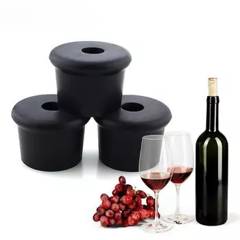 Пробка для бутылки вина, пробойник для раковины, дозатор мыла, уплотнительная крышка от бутылки вина, круглая пробка, защищающая от разлива 3.8*2.6cm красный