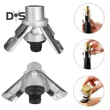 Пробка для бутылок с вакуумным насосом, пищевая нержавеющая сталь, герметичная пробка для хранения шипения, профессиональная пробка для шампанского чёрный