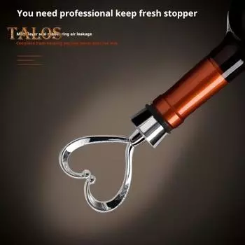 Пробка для красного вина в форме сердца и шара, бутылочные пробки, средства для сохранения шампанского для любителей вина, винные аксессуары, подарки на Рождество, дни рождения Round