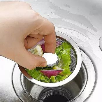 Пробка для раковины из нержавеющей стали, кухонная мойка, кухонный фильтр, сменный многофункциональный кухонный слив, корзина серебряный