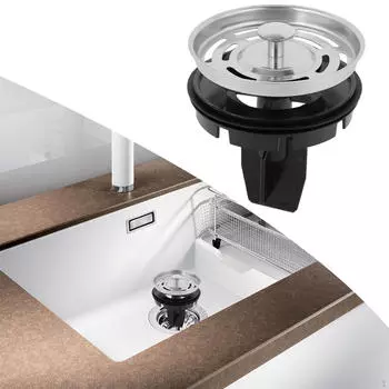 Пробка для слива кухонной раковины, прочная, практичная, простая в использовании, долговечная