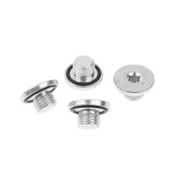 Пробка для слива масла, профессиональная антикоррозийная мини-резьбовая конструкция, винт топливного поддона OE 90502556 для Astra/Opel/Cruz серебряный