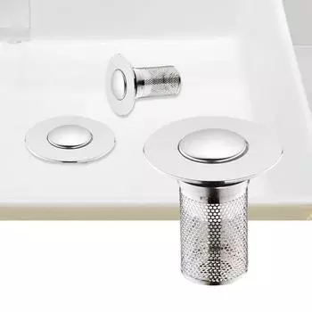 Пробка для умывальника, фильтр от протечек, антиблокировочный, против запаха, сливы нажимного типа, универсальные аксессуары, герметичные, водонепроницаемые One Size
