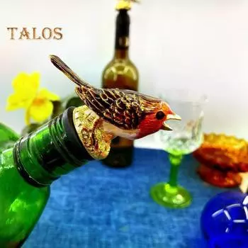 Пробка для вина, пищевой герметичный универсальный отличный креативный эмалированный дизайн, пробка для бутылки вина, барный инструмент для ресторана золотистый