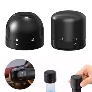 Пробка для вина, вращающаяся и блокирующая, разблокирующая, герметичная, многоразовая, сохраняющая свежесть и вкус, укупорочная пробка для бутылок шампанского, пробковая пробка, кухонные принадлежности A