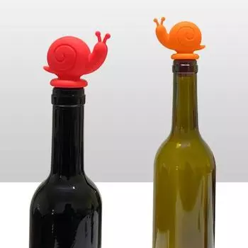 Пробка для винной бутылки в виде улитки с 3D-дизайном, герметичная винная пробка, пищевой силикон, герметик для стеклянных бутылок вина и пива, заглушки для красного вина, аксессуар для сохранения