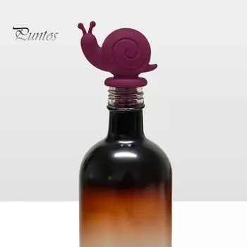 Пробка для винной бутылки в виде улитки с 3D-дизайном, герметичная винная пробка, пищевой силикон, герметик для стеклянных бутылок вина и пива, заглушки для красного вина, аксессуар для сохранения чёрный