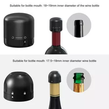 Пробка для винных бутылок с закручивающимся замком, многоразовая, герметичная, для вина, пива, шампанского A