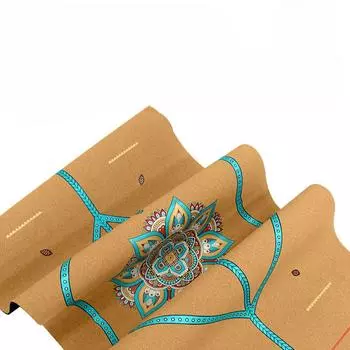 Пробка Натуральный каучук УФ-печать Йога Коврик Экологически чистый Впитывающий Пот Нескользящий Спорт Фитнес Местный Магазин Ковриков Tyrant Доступен