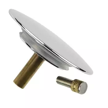 Пробка-заглушка из нержавеющей стали + латунная пробка для раковины