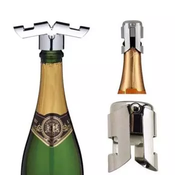 Пробки для бутылок красного вина из нержавеющей стали, герметичные, сохраняющие свежесть, пробка для бутылки шампанского, пробка для бутылки из АБС, винная пробка небесно-голубой