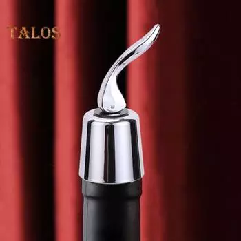 Пробки для вина из нержавеющей стали, хорошая герметичность, герметичность, простота в эксплуатации, многоразовая пробка для вина для сохранения вина серебряный