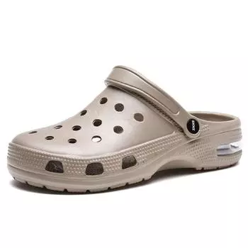 Пробковые мужские модные уличные дышащие пляжные сандалии на воздушной подушке для мужчин, повседневная спортивная летняя обувь, легкие тапочки 38 чёрный