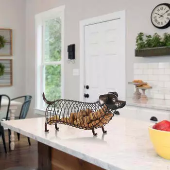 Пробковый держатель для таксы, хранилище для вина, уникальный металлический подарок