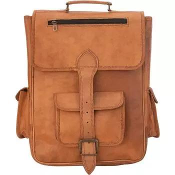 Проблемные Рюкзак Мужчины Ноутбук Офис Коллаж Плечо Путешествия Рюкзак Сумка 16 X 12 in коричневый