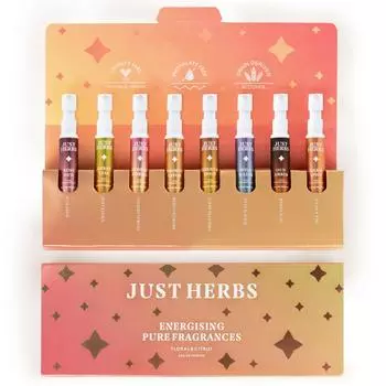 Пробный набор Just Herbs EDP Perfumes из 8 стойких карманных духов по 3 мл для мужчин и женщин (Цветочные и цитрусовые) 8*3ML