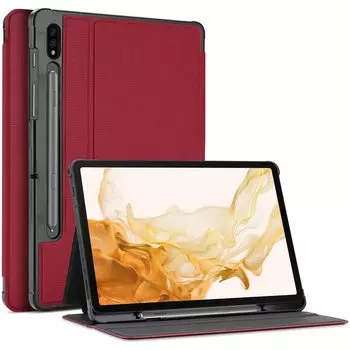 ProCase Galaxy Tab S8 S7 S7 Plus Защитный чехол 2020 Держатель для ручки Вертикальная и горизонтальная подставка Легкий чехол-книжка Подходит для Galaxy Tab S8 Plus