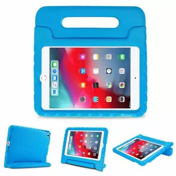 ProCase iPad Mini 5 Mini 4 Kids противоударный легкий чехол-бампер с ручкой и подставкой, совместимый с iPad Mini 5-го поколения 2019 года, iPad Mini 4 2015 года, синий /