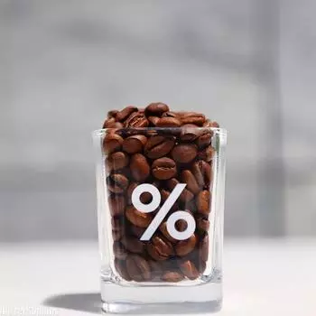 Процент Маленькая синяя бутылка Стеклянная чашка Мерная чашка Изысканные прозрачные кофейные принадлежности Кухонные принадлежности Эспрессо Аравийский