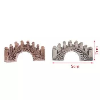 Процесс смолы украшения статуи мини-каменного моста микро-ландшафтной смолы