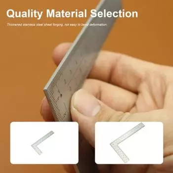 Процесс травления квадратной линейки. Широкое применение. Удобный измерительный инструмент с углом наклона 90 градусов. Товары для дома. S