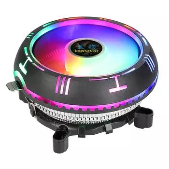 Процессорный воздушный кулер с 90-мм вентилятором RGB, радиатор охлаждения ПК для Intel LGA 1200 1150 1151 1155 1156 775 1366 2011 X79 AMD AM4 AM3+ For Inter AMD