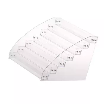 Прочная акриловая подставка для лака для ногтей, органайзер, держатель, семь слоев чёрный