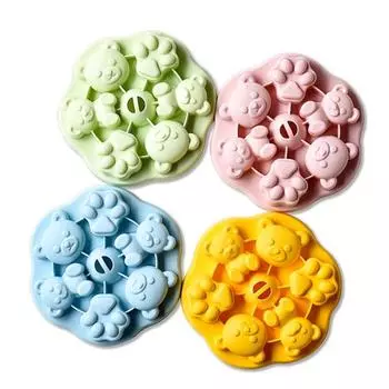 Прочная антипригарная форма для выпечки, силиконовая медвежья лапа, вспомогательная форма для приготовления пищи на пару, форма для хлебобулочного пудинга жёлтый