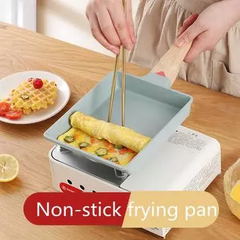 Прочная антипригарная кастрюля с деревянной ручкой Кухонная утварь Газовая индукционная плита Кастрюли Сковороды для омлета Тамагояки