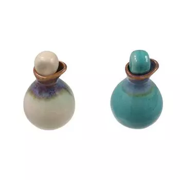 Прочная бутылка для эфирного масла, винтажный контейнер для косметики, банка для хранения, украшение для бутылки с клювом утки синий