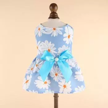 Прочная цветная безрукавная юбка для домашних животных, тонкое клубничное платье для улицы S красный