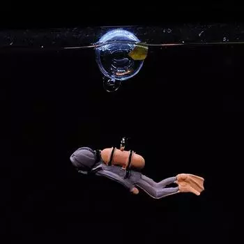 Прочная цветная синтетическая смола, подвесное украшение для аквариума, детская ванночка, мультяшный дайвер, плавающая игрушка для