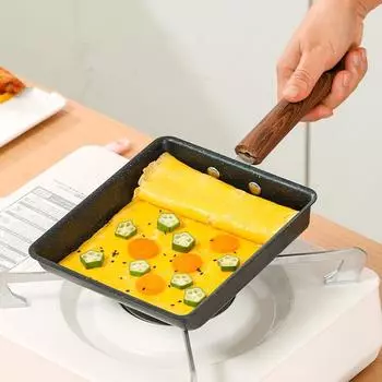 Прочная деревянная ручка, антипригарное покрытие, кастрюля, сковороды для блинов, индукционная плита, кастрюли, кухонные принадлежности, столовые приборы, кухонные принадлежности