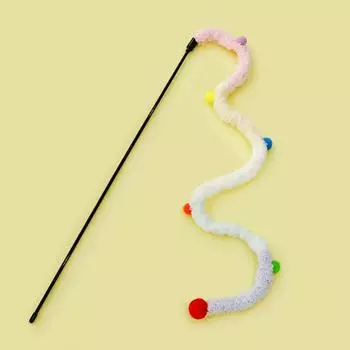 Прочная длинная ручка, удобная ручка, игрушка для кошек, игровая палочка-дразнилка, товары для животных