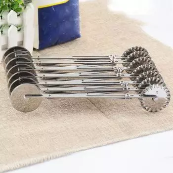 Прочная двойная головка, экономичная, противоскользящая, 2 головки, колеса 3/5/7, колесо для быстрой нарезки пасты, кухонный нож для пиццы A