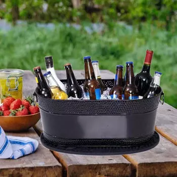 Прочная емкость из нержавеющей стали для охлаждения вина и пива белый